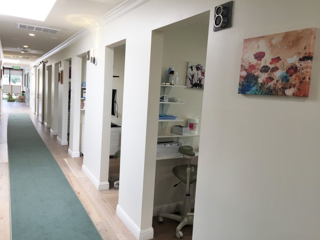 iSmile Dental office interior hallway entrances to exam rooms